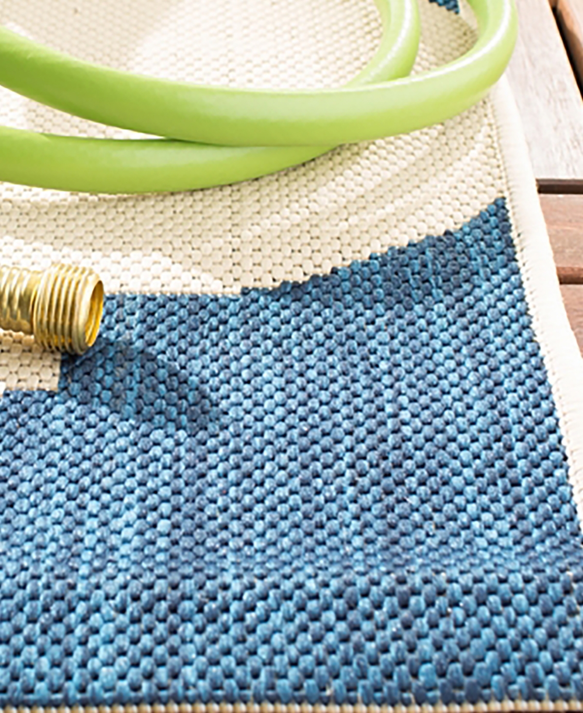 Safavieh Courtyard CY6162 Beige and Navy 8' x 11' Outdoor Area Rug