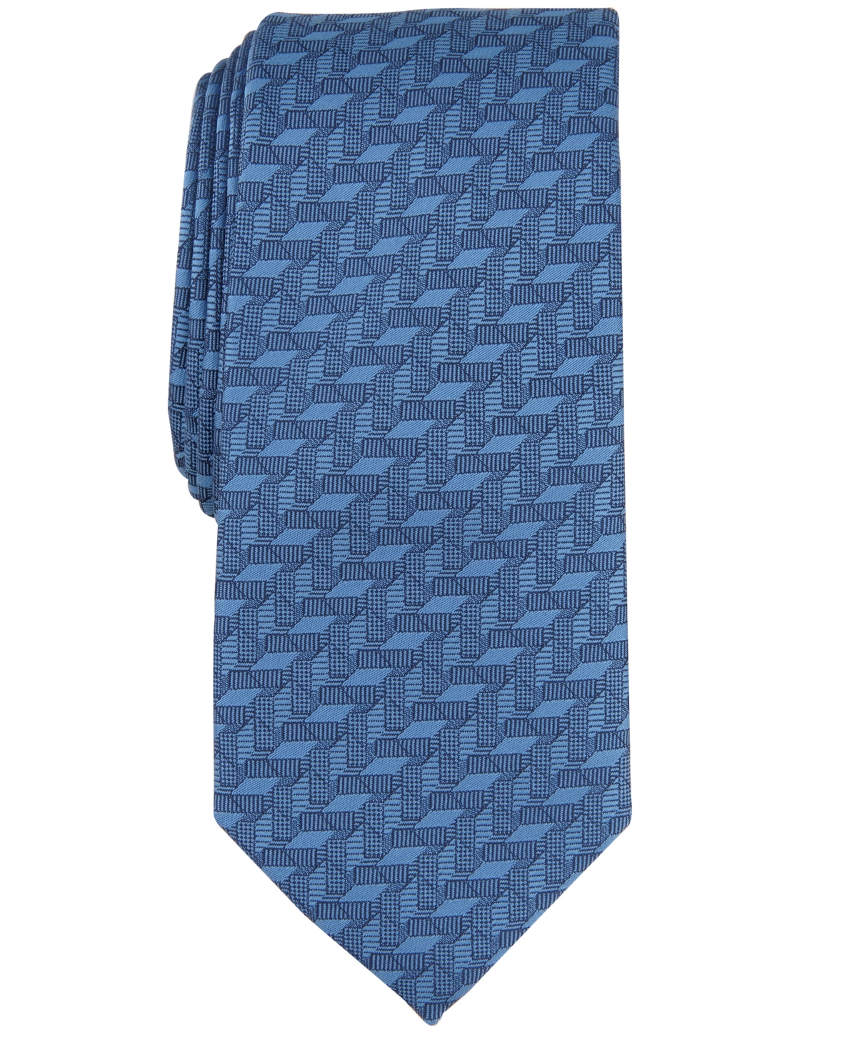 Men's Parkdale Abstract Tie, Created for Macy's - Navy