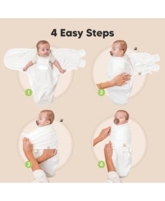 3pk Soothe Zippy Baby Swaddles 0-6 Months, Newborn Sleep Sacks, Zipper Swaddle, Wearable Swaddle Blanket