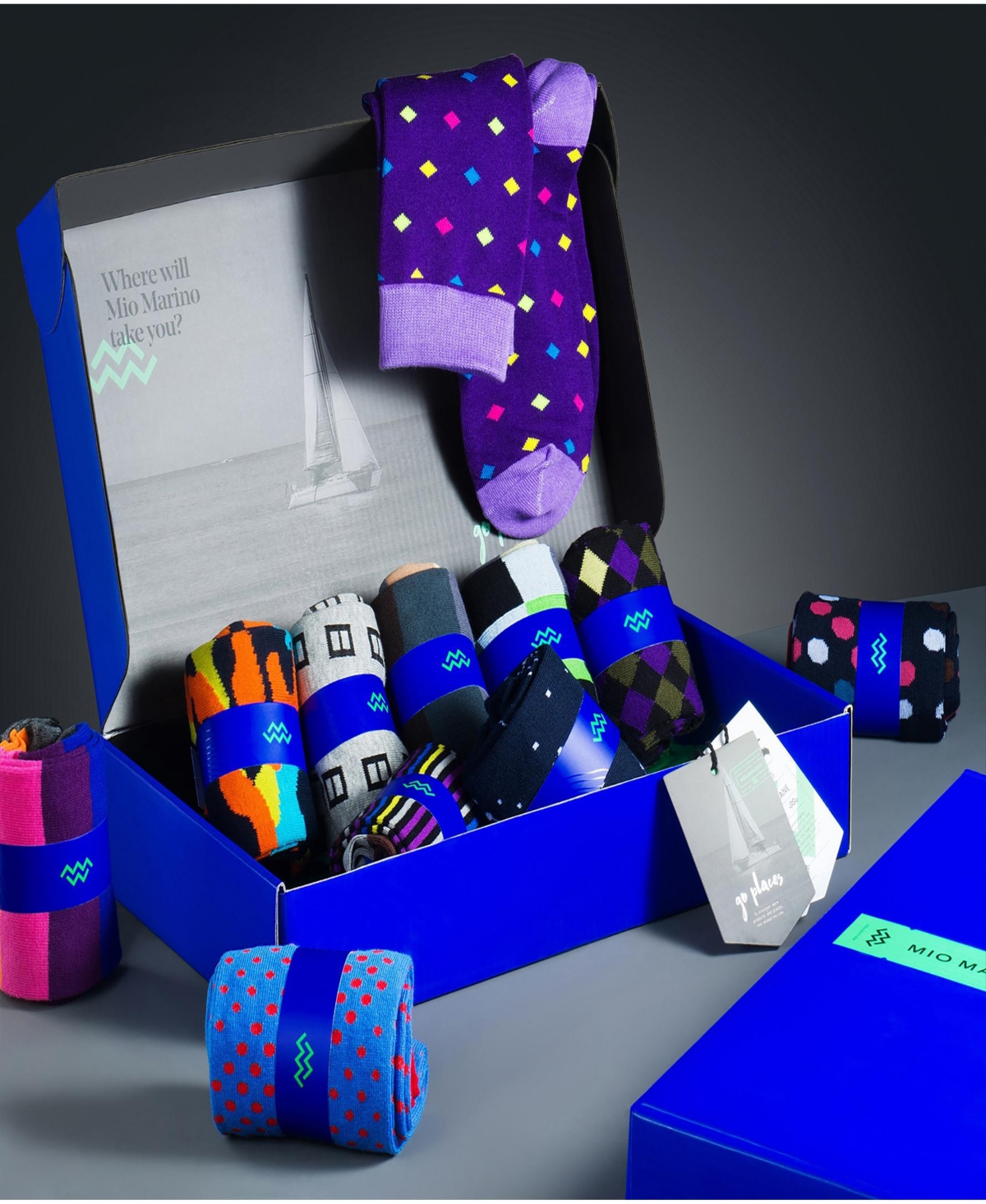 Mio Marino Men's Zippy Spry Fun Dress Socks 12 Pack