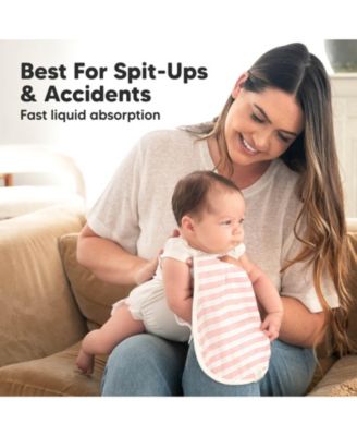 5pk Softe Muslin Burp Cloths for Baby Girls and Boys, Organic Burping Cloths for Babies, Baby Burp Clothes