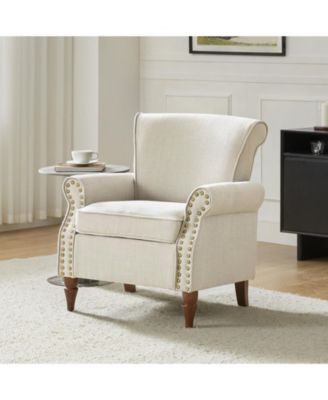 Mooresville Upholstered Armchair with Solid Wood Legs