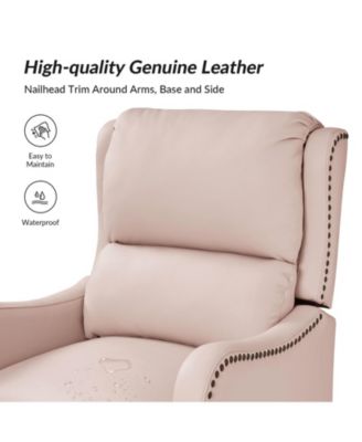 1 piece Leather Pushback Recliner chair