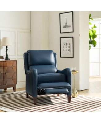 1 piece Leather Pushback Recliner chair