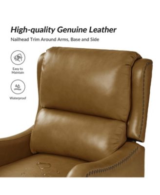 1 piece Leather Pushback Recliner chair
