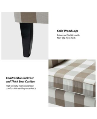 Herrera Classic Upholstered Armchair with Nail Head Trim