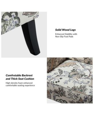 Herrera Classic Upholstered Armchair with Nail Head Trim