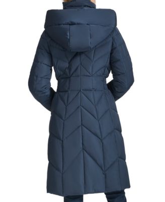 Women's Bibbed Hooded Puffer Coat