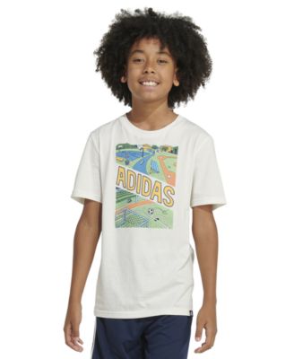 adidas - Big Boys Short-Sleeve Play Sport Graphic Cotton T-Shirt