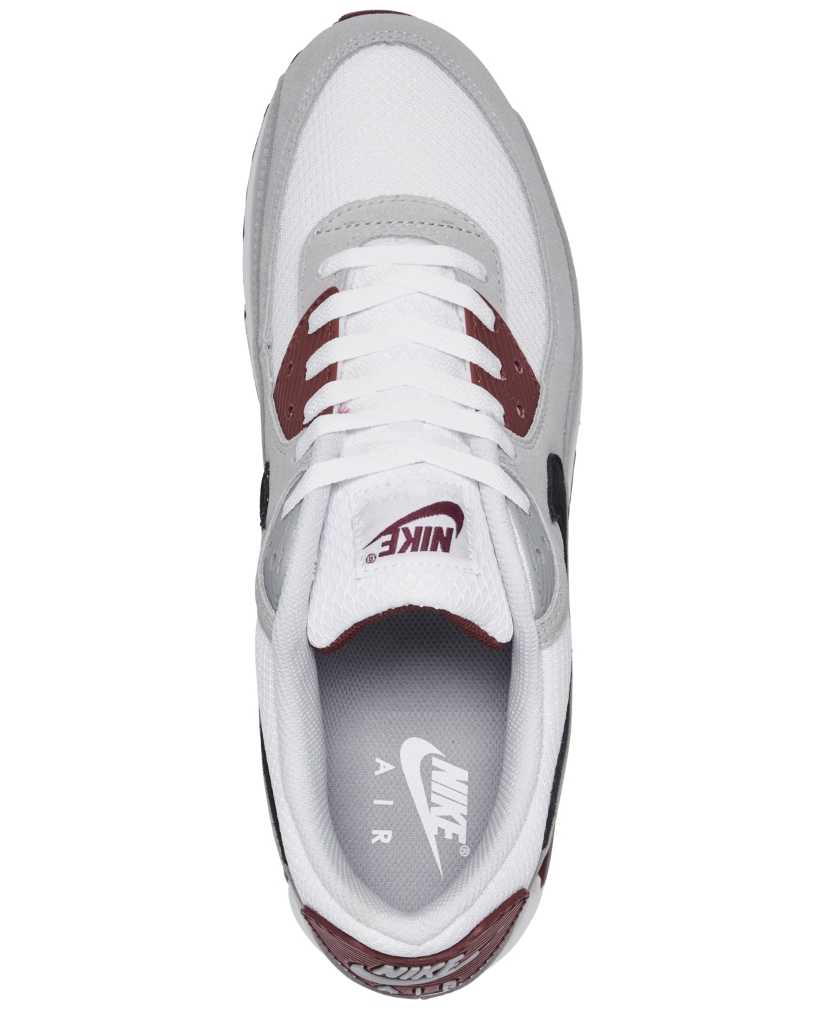 Shop Nike Men's Air Max 90 Casual Sneakers From Finish Line In White,blac