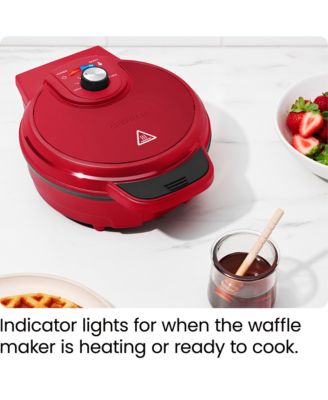 Chefman Anti-Overflow Belgian Waffle Maker w/ Shade Selector, Non Stick Plates