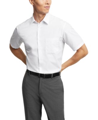 Poplin Solid Short-Sleeve Dress Shirt