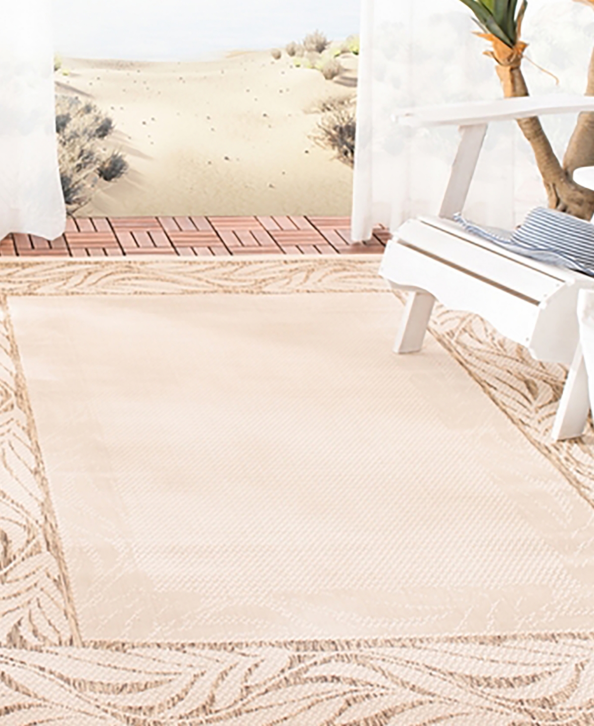 Safavieh Courtyard CY1551 Natural and Brown 6'7