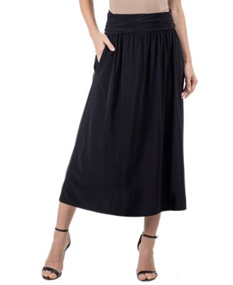 Foldover Maxi Pocket Skirt