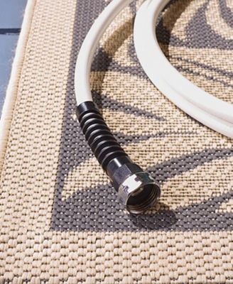 Courtyard CY1551 Sand and Gray 8' x 11' Outdoor Area Rug