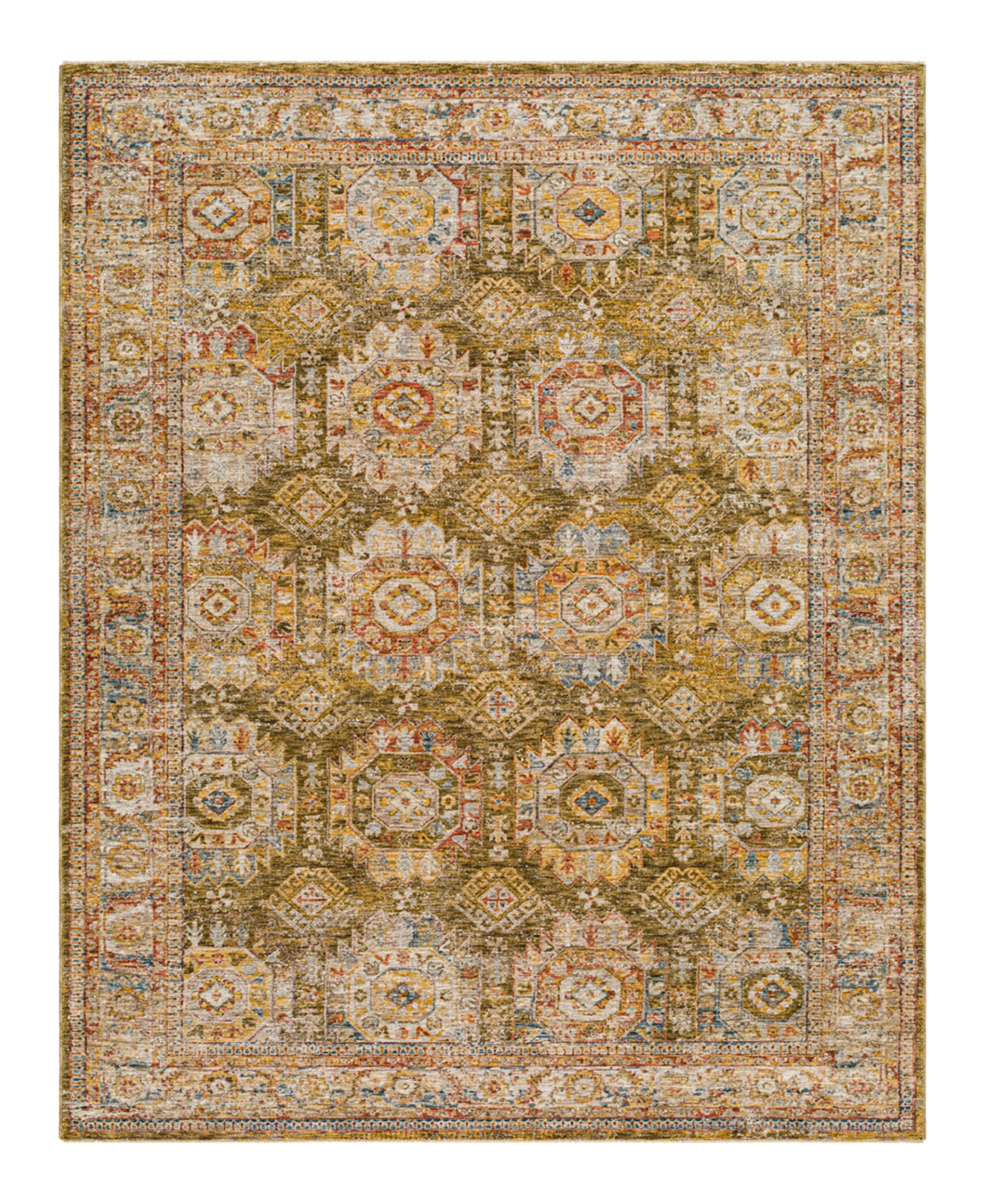 Surya Mona Lisa Mni-2302 6'7x9'6 Area Rug In Rust-cream