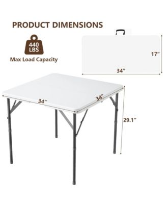 5-Piece Folding Table and Chair Set for Indoor/Outdoor Use