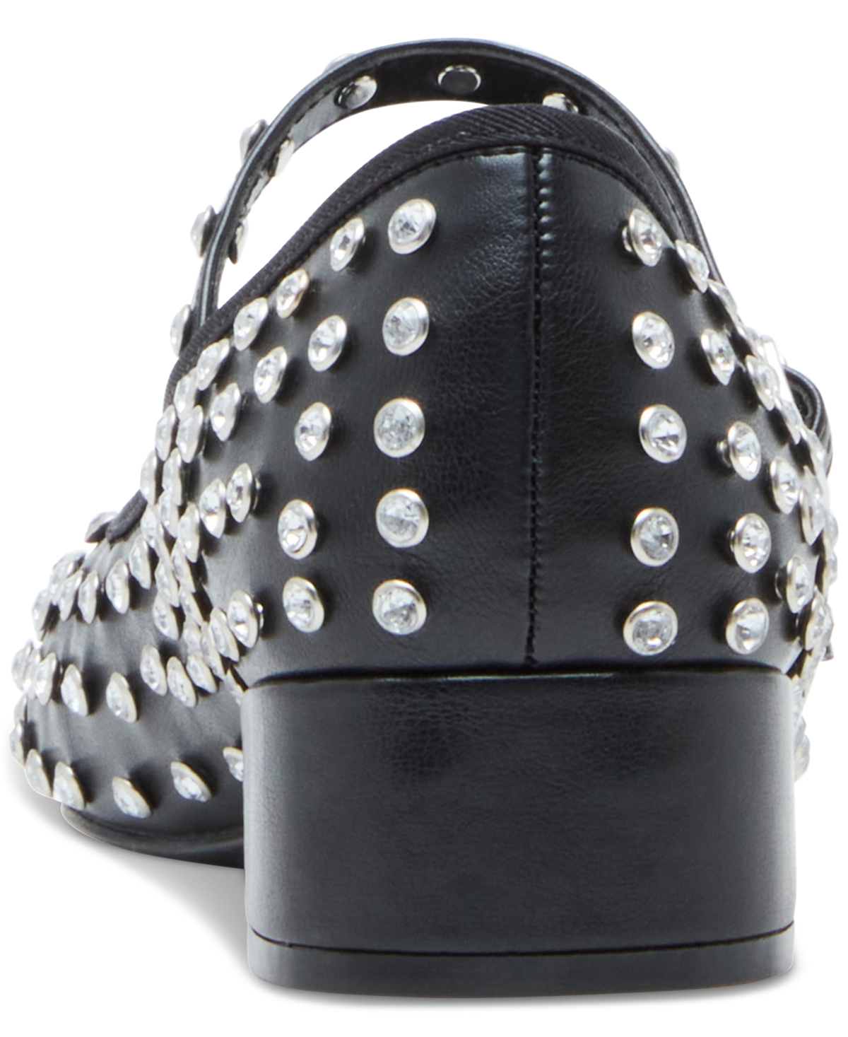 Madden Girl Tutuu-r Block-Heel Mary Jane Flats -Rhinestone