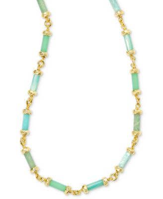 Kendra Scott - 14k Gold-Plated Mixed Bead Adjustable Strand Necklace, 14" + 5" extender