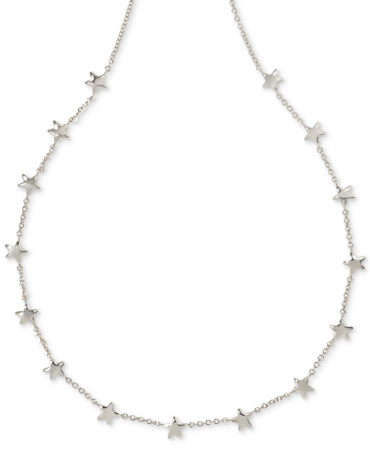 Star 19" Strand Necklace - Gld Red Wh
