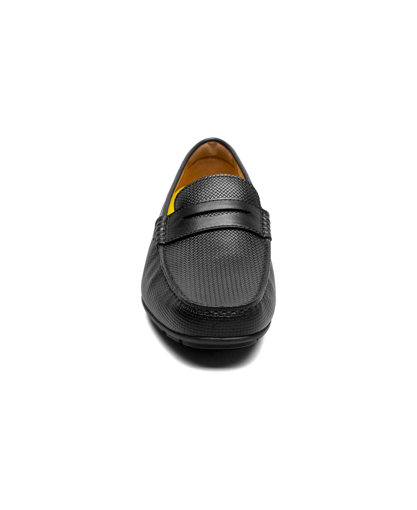 Мужские туфли Florsheim Motor Moc Toe Penny Driving Loafer, цвет: Чёрный — фото 2