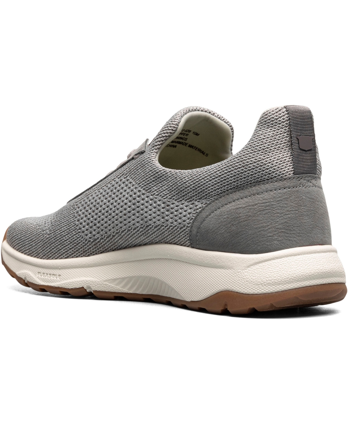 Shop Florsheim Men's Satellite Knit Elastic Lace Slip On Sneaker In Grey