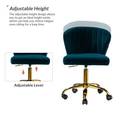 VEBREDA High Adjustable Back Executive Office Chair with Armrest-Brown