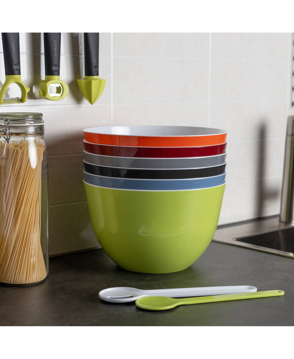 Trebonn Pile 1pc. Large Bowl In Green