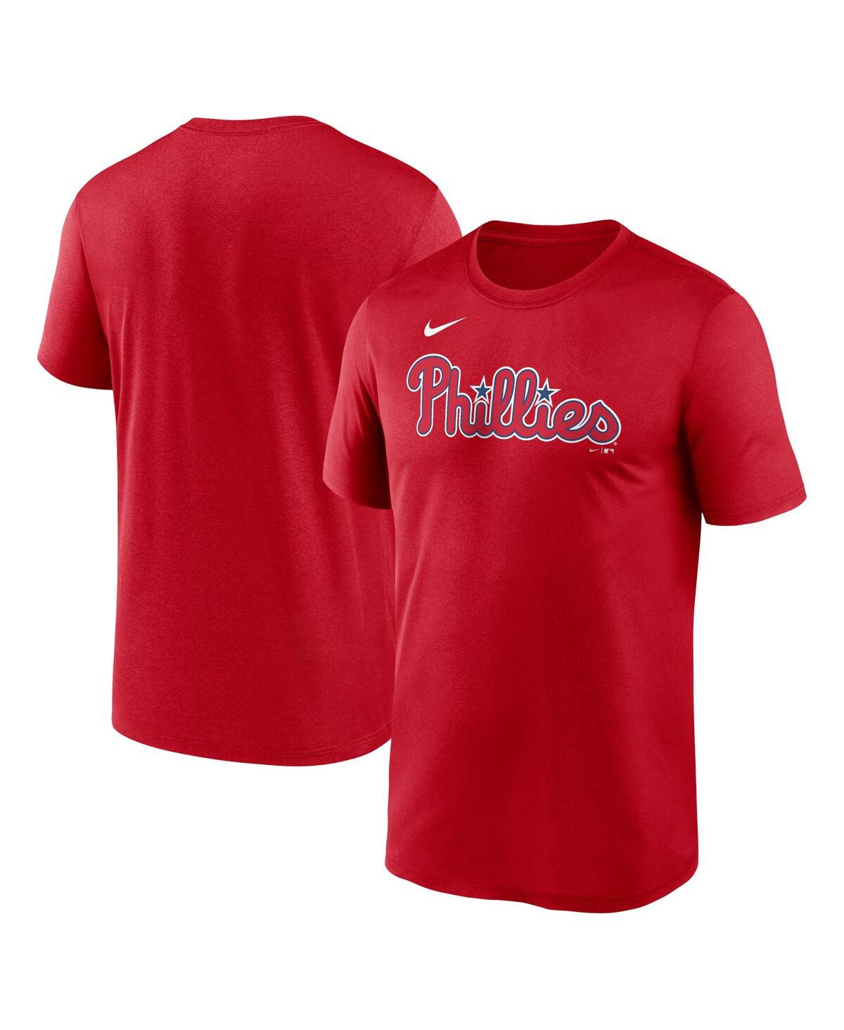 Shop Nike Men's Red Philadelphia Phillies Fuse Legend T-shirt In Sportred