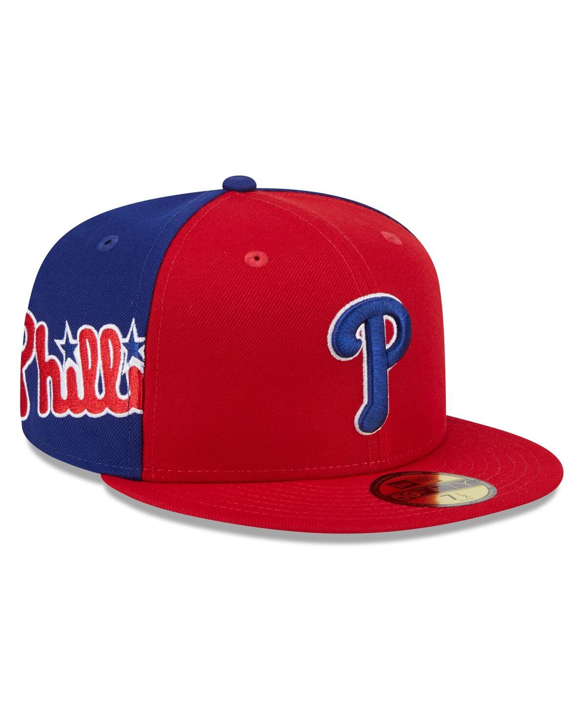 Men's Red/Royal Philadelphia Phillies Gameday Sideswipe 59fifty Fitted Hat - Red Royal