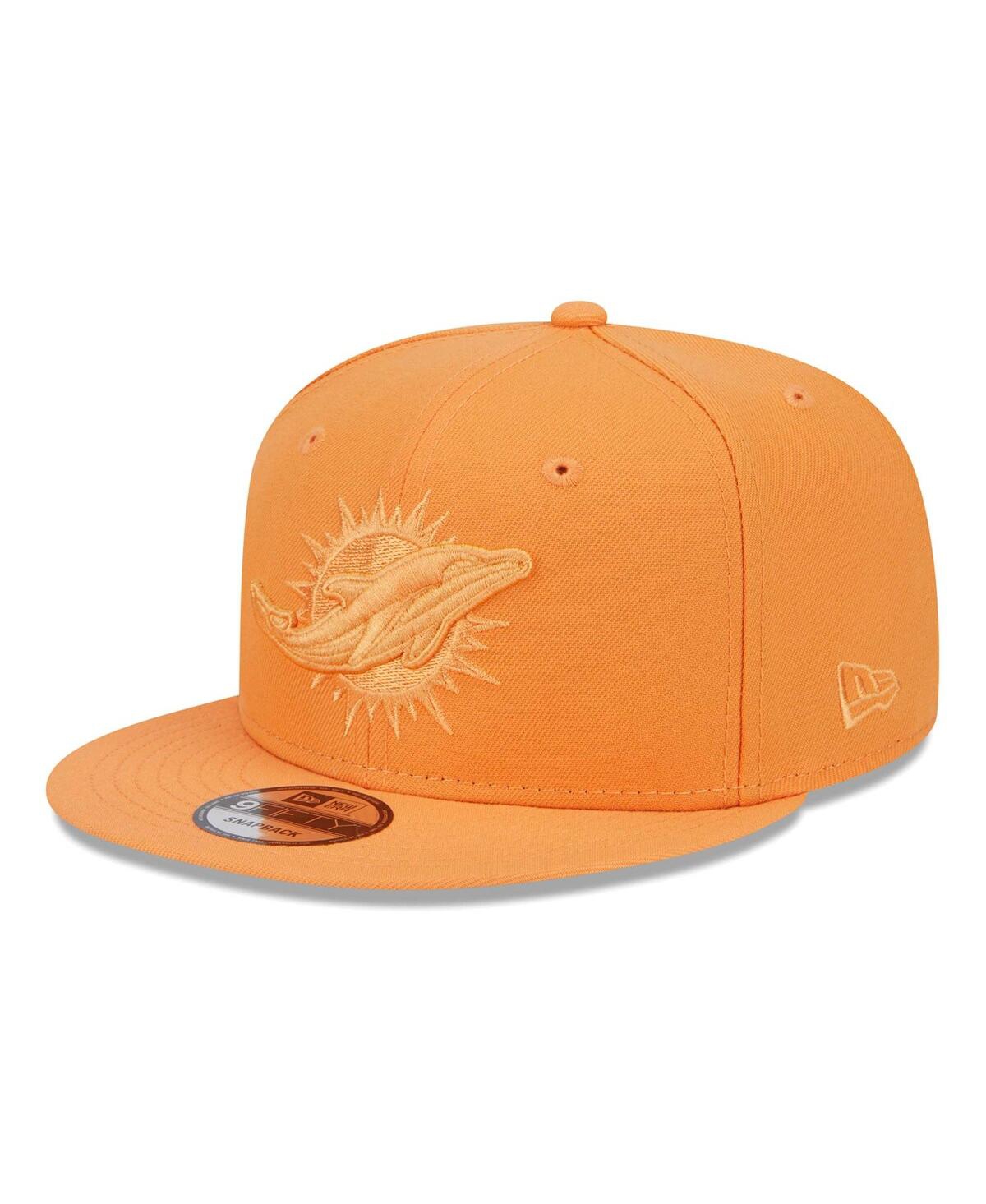 Shop New Era Men's Orange Miami Dolphins Color Pack 9fifty Snapback Hat