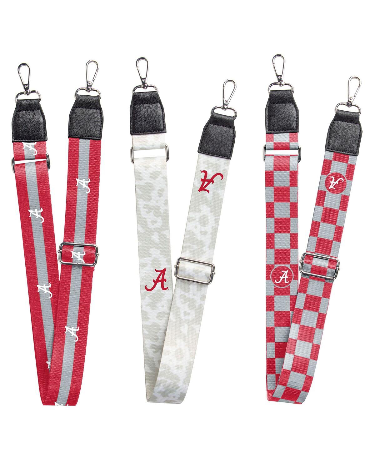 Logo Brands Alabama Crimson Tide 3-pack Bag Strap Set In Multi