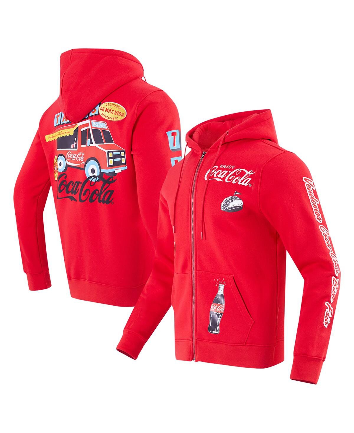 Men's Red Coca-Cola Tacos Full-Zip Hoodie Jacket - Red