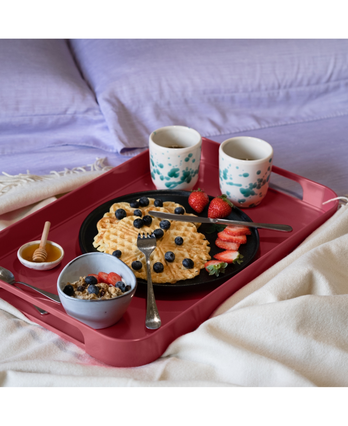 Trebonn Pile 1pc. X-large Tray In Black