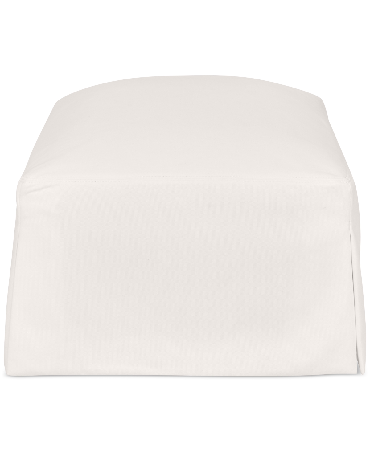 Shop Macy's Brenalee 44" Fabric Ottoman And Slipcover In Peyton Birch