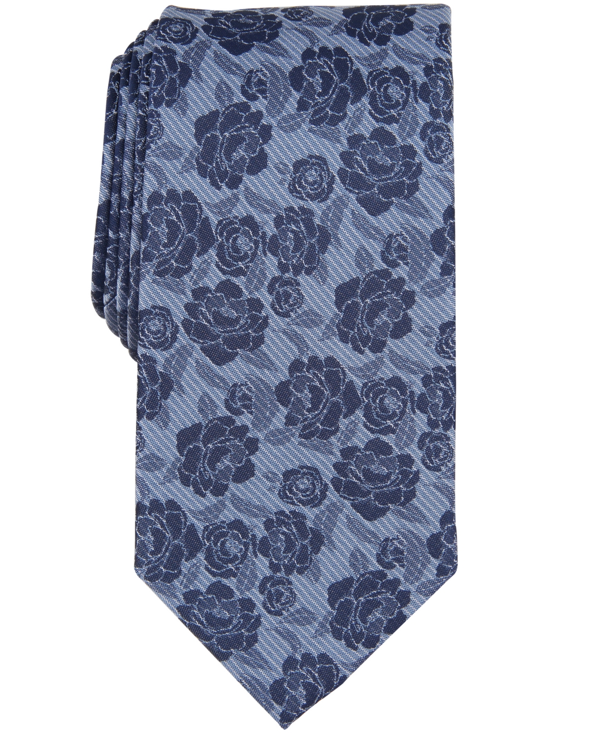 Men's Moccasin Floral Tie - Blue