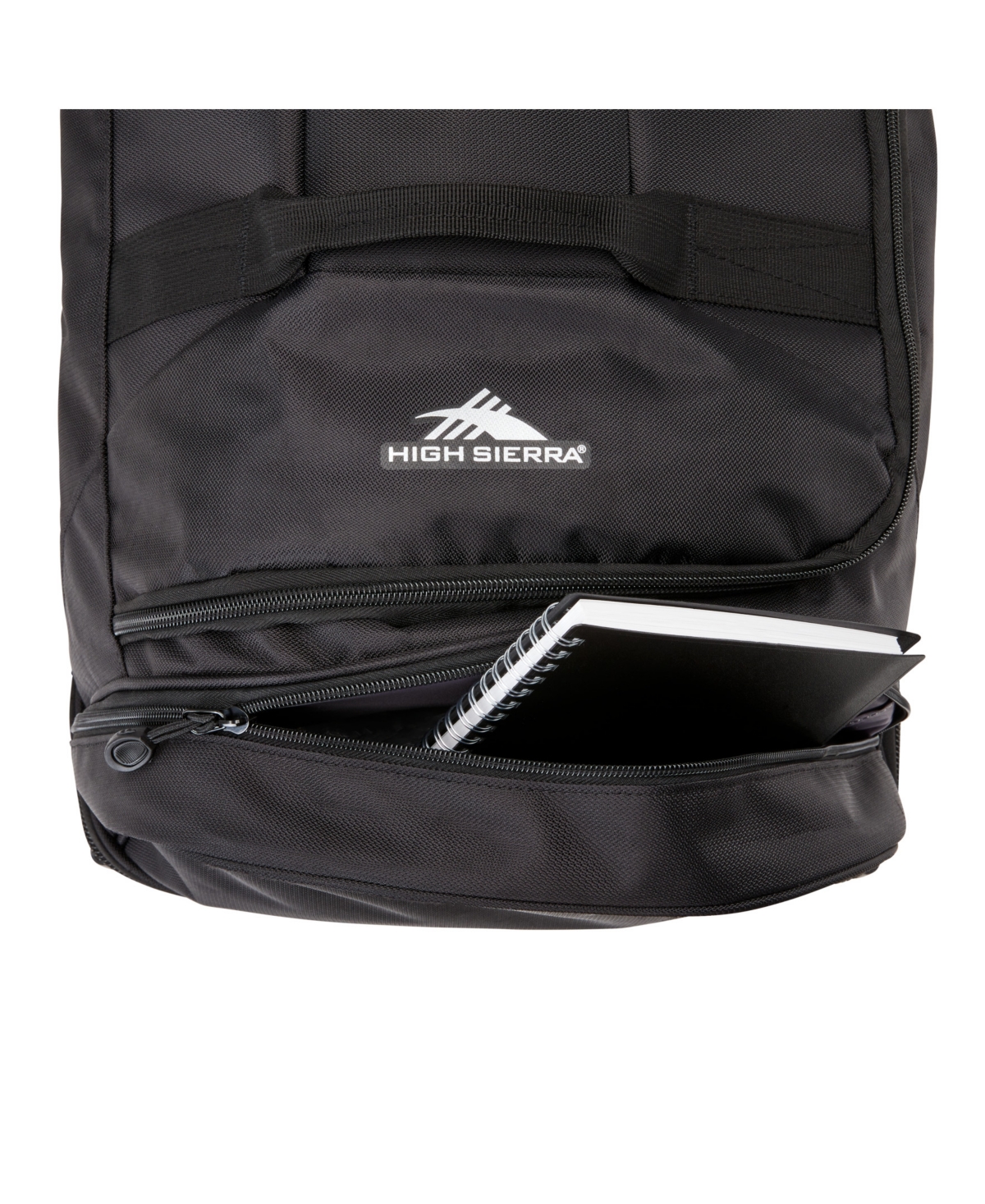 High Sierra Large Wheeled Duffel In Black