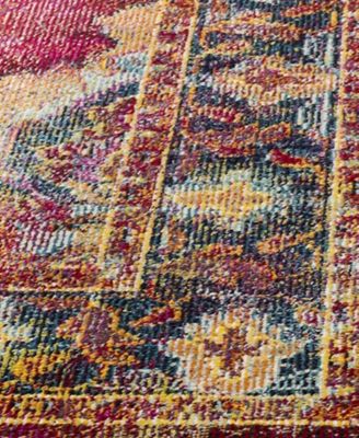 Safavieh Crystal CRS508 Ruby and Navy 4' x 6' Area Rug