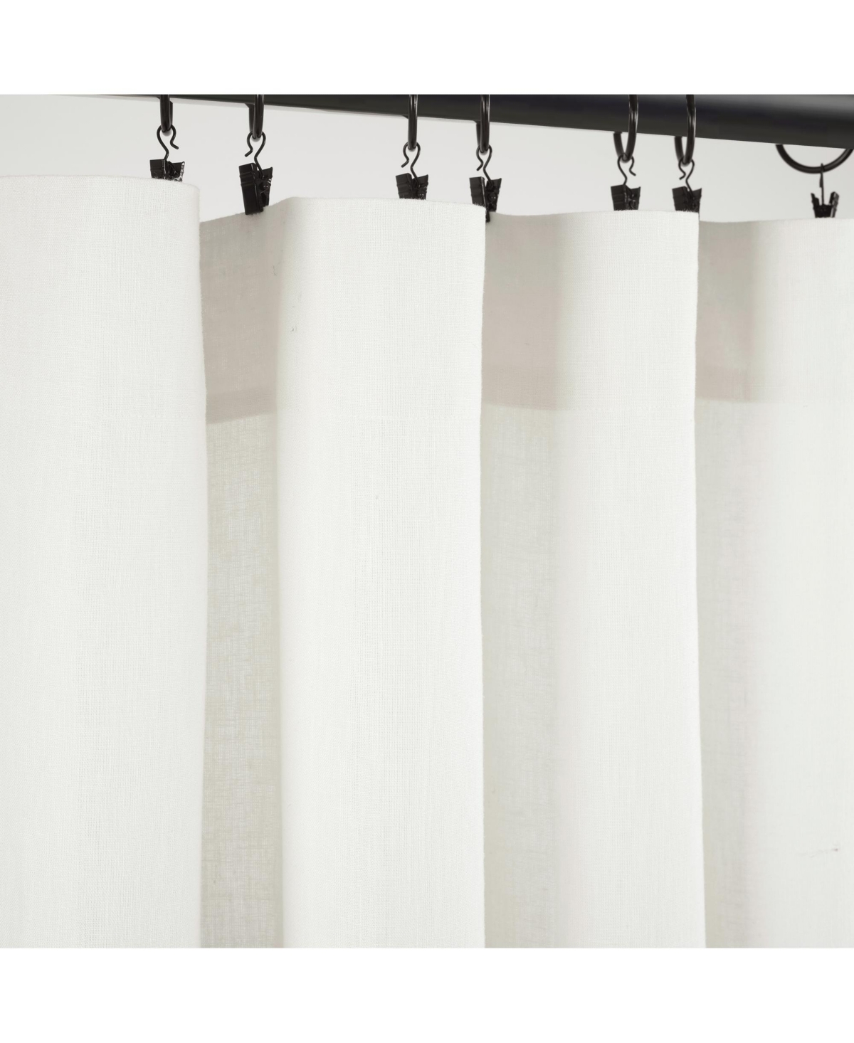 Lush Decor Belgian Flax Prewashed Linen Rich Cotton Blend Window Curtain Panel