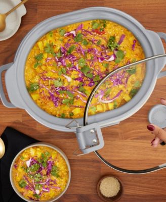 7 Qt. Cook Carry Programmable Slow Cooker with Sous Vide, Stainless Steel