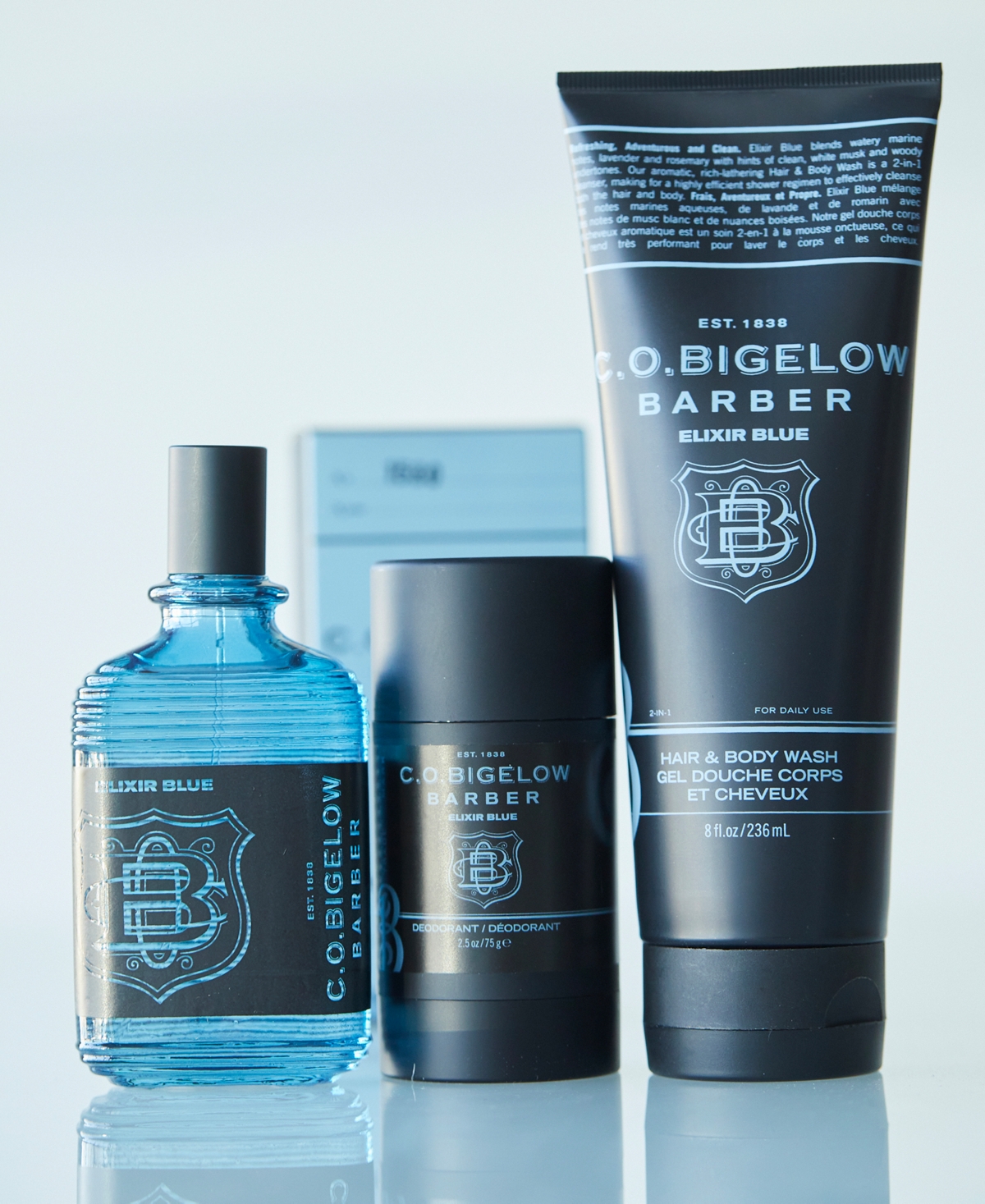 Shop Proraso C.o. Bigelow Elixir Blue Hair & Body Wash, 8 Oz. In No Color