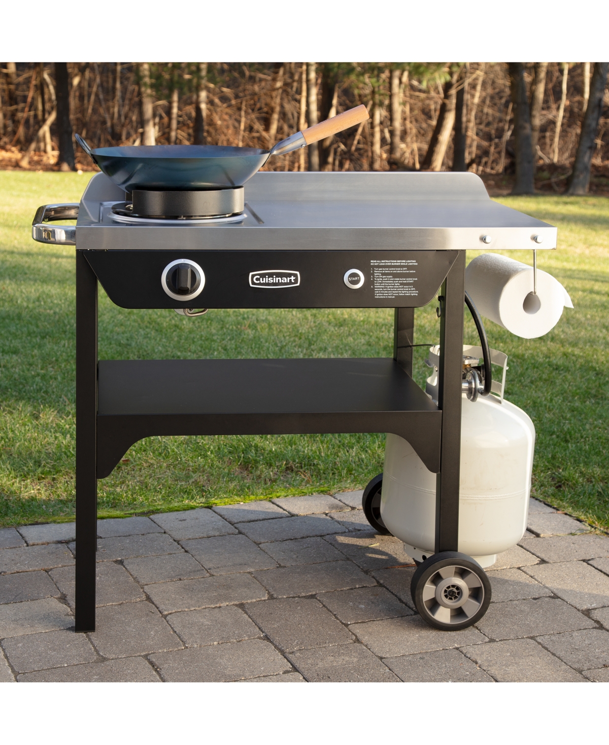 Cuisinart Outdoor Wok Station, Cgg-1265 In Chrome