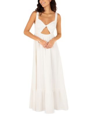 Hurley - Juniors' Melody Cutout-Back Sleeveless Cotton Maxi Dress