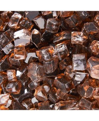 Fire Pit Fire Glass Tempered Glass Rocks for Fireplace Accessories