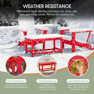 Outdoor Patio Classic Adirondack Coffee Table