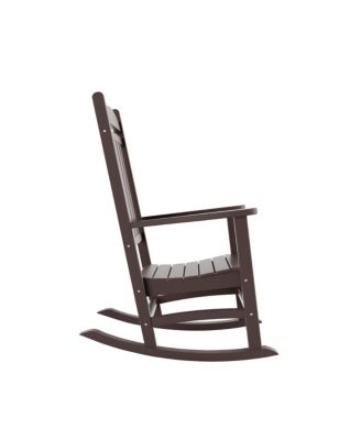 All-Weather Outdoor Patio Poly Classic Porch Rocking Chair