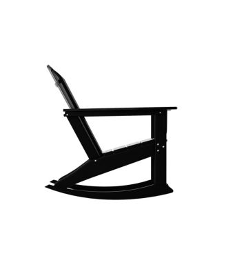 Outdoor Patio Poly Adirondack Rocking Chair Rocker