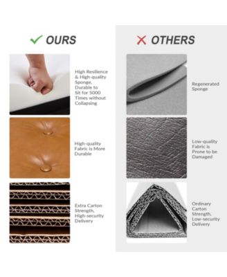 Modern Faux Leather Accent Chair for Living Room Bedroom