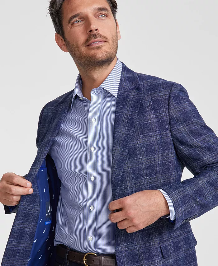 Men's Modern-Fit Stretch Pattern Sport Coat