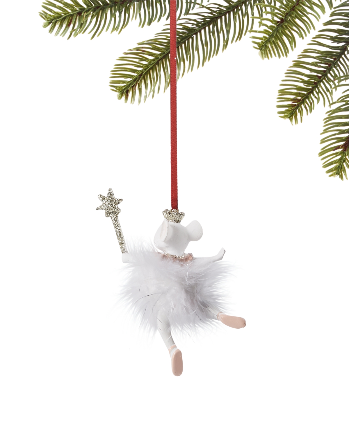 Holiday Lane Ballet Mouse In Tinsel Skirt Ornament, Exclusively At Macy's In No Color